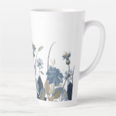 Blue Dahlias Cornflower Latte Mok (Rechts)