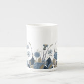 Blue Dahlias Cornflower Porselein Kop (Voorkant)