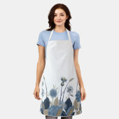 Blue Dahlias Cornflower Schort (Gedragen)