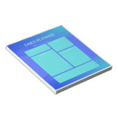 Blue Daily Planner Notitieblok (Schuin)