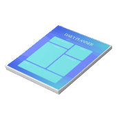 Blue Daily Planner Notitieblok (Linkerzijde)