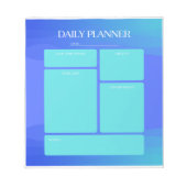 Blue Daily Planner Notitieblok (Voorkant)