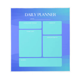 Blue Daily Planner Notitieblok