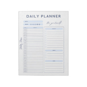  Blue Daily Planner - topprioriteit, Notitieblok