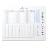 Blue Daily Planner - topprioriteit, Notitieblok (Voorkant)