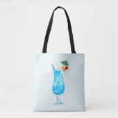 Blue Daiquiri Bleek Blue Canvas tas (Voorkant)