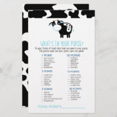 Blue Dairy Koe Wat zit er in je paarse game (Voorkant / Achterkant)