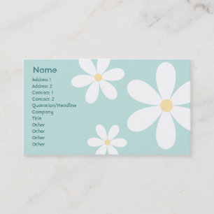 Blue Daisies - Business Visitekaartje