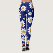 Blue Daisies Floral Patterned | LEGGINGS (Achterkant)