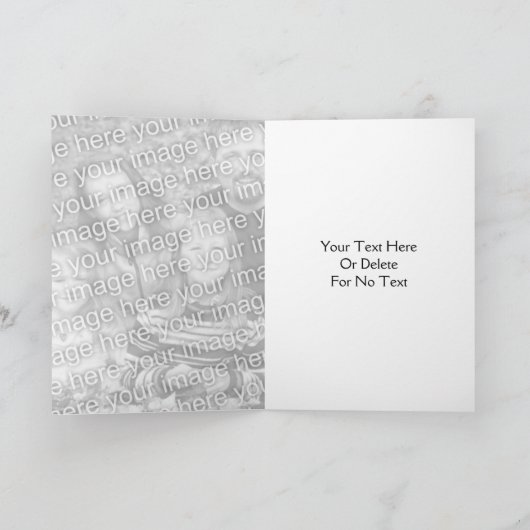 Blue Daisies Flower Kaleidoscope Photo Card Kaart (Binnen)