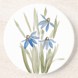 Blue Daisies Sandstone Onderzetter