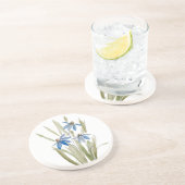 Blue Daisies Sandstone Onderzetter (Zijkant)