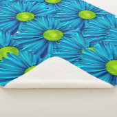 Blue Daisies Sherpa Deken (3/4)