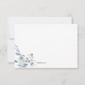 Blue Daisies Sympathie Hartelijk dank Bedankkaart (Achterkant)