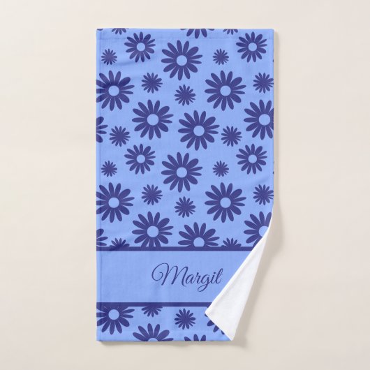 Blue Daisy Bad Handdoek (Handdoek)