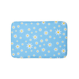 Blue Daisy Bath Mat