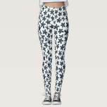 Blue Daisy Bloemen Schattigee Workout Hardlopen Leggings<br><div class="desc">#zazzlemade</div>