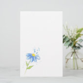 Blue Daisy Briefpapier (Staand voorkant)