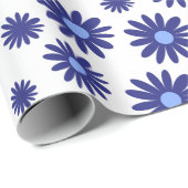 Blue Daisy Cadeaupapier (Rol Hoek)