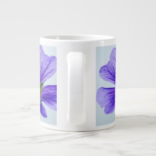 Blue Daisy Cup Grote Koffiekop (Achterkant)