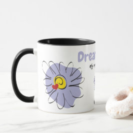 Blue Daisy, Dream Lover, Valentijn Gift Mok