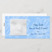 Blue Daisy Easter-fotokaarten Feestdagenkaart (Voorkant / Achterkant)