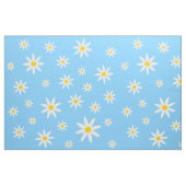 Blue Daisy Fabric Stof (Fat Quarter)