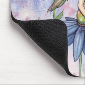 Blue Daisy Fairy Mousepad van Molly Harrison Muismat (Hoek)