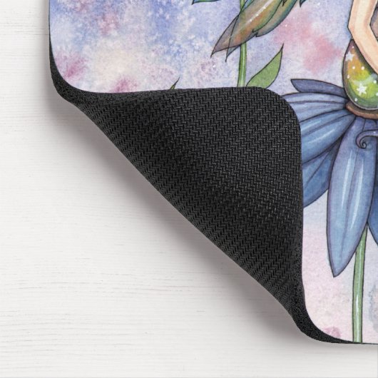 Blue Daisy Fairy Mousepad van Molly Harrison Muismat (Hoek)