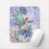 Blue Daisy Fairy Mousepad van Molly Harrison Muismat (Met muis)
