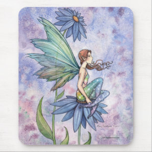 Blue Daisy Fairy Muismat van Molly Harrison