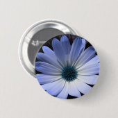 Blue Daisy Flower Button (Voorkant /achterkant)