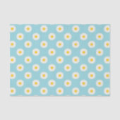 Blue Daisy Flower Pattern Tissuepapier (Voorkant)