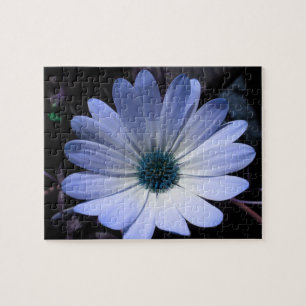 Blue Daisy Flower Puzzle Legpuzzel