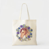Blue Daisy Horse Tote Bag (Voorkant)