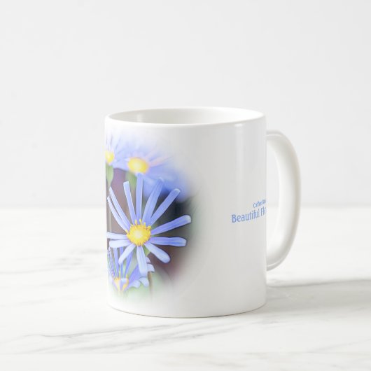 Blue Daisy Koffiemok (Voorkant rechts)
