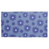 Blue Daisy Kussensloop (Voorkant)