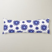 Blue Daisy Lichaamskussen (Voorkant)