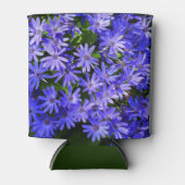 Blue Daisy-like Flowers Natuur Fotografie Blikjeskoeler (Voorkant)