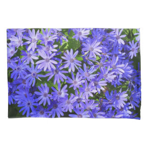 Blue Daisy-like Flowers Natuur Fotografie Kussensloop