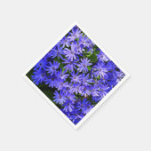 Blue Daisy-like Flowers Natuur Fotografie Servet (Hoek)