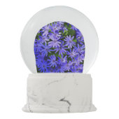 Blue Daisy-like Flowers Natuur Fotografie Sneeuwbol (Achterkant)