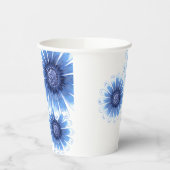 Blue Daisy Paper Cup Papieren Bekers (Links)