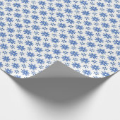 Blue Daisy Parade Cadeaupapier (Hoek)