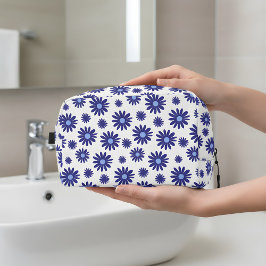 Blue Daisy Pattern Toilettasje