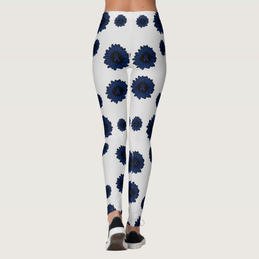 Blue Daisy...RA Leggings (Achterkant)