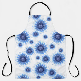 Blue Daisy-Schort Schort