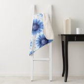 Blue Daisy Sherpa Blanket Sherpa Deken (In situ)