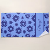 Blue Daisy Strandlaken (Voorkant)