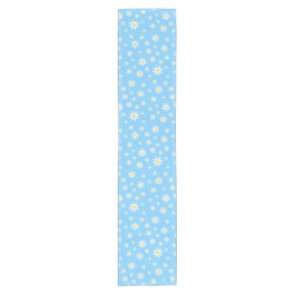 Blue Daisy Table Runner Korte Tafelloper